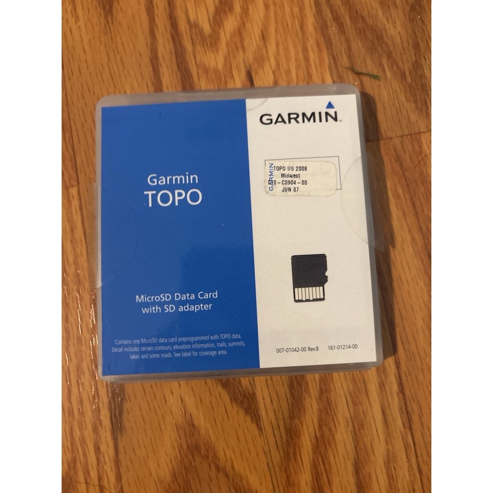 Garmin TOPO US 2008 Midwest MicroSD GPS Map Card w/ SD Adapter